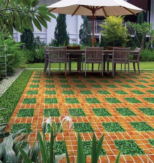 Gạch cỏ lát sân – Mang thiên nhiên vào các không gian sống