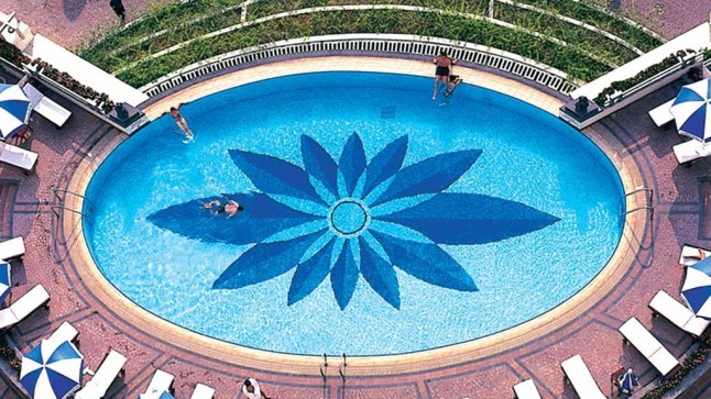 Tranh Mosaic Hồ Bơi 19