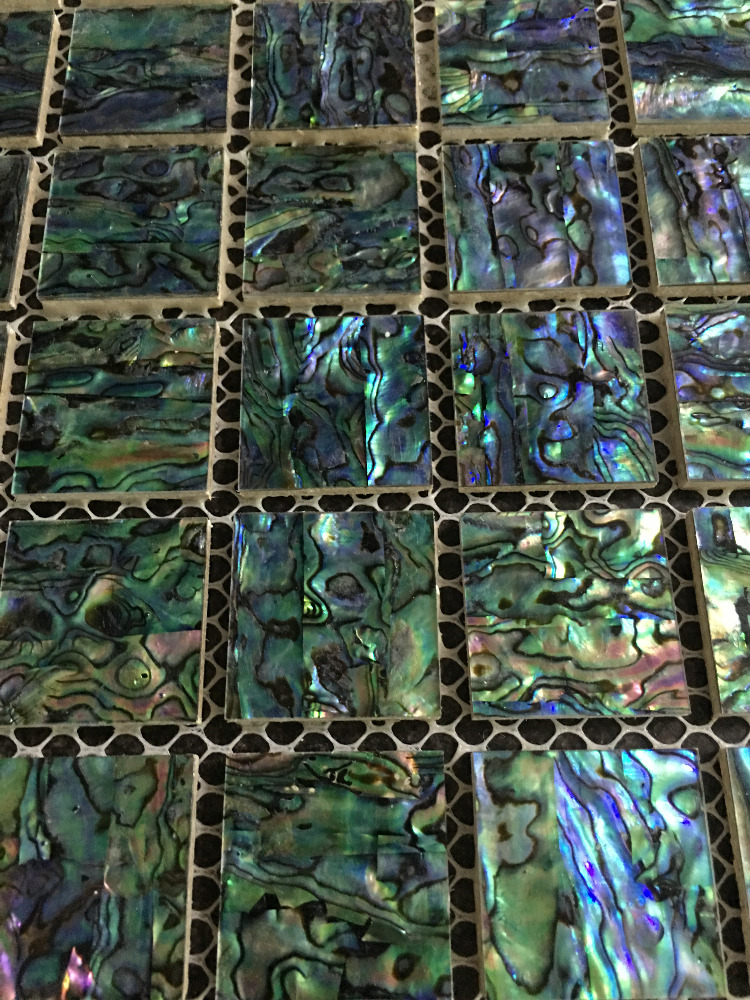 Gạch mosaic New Zealand Vỏ Paua 300*300mm, 600*600mm