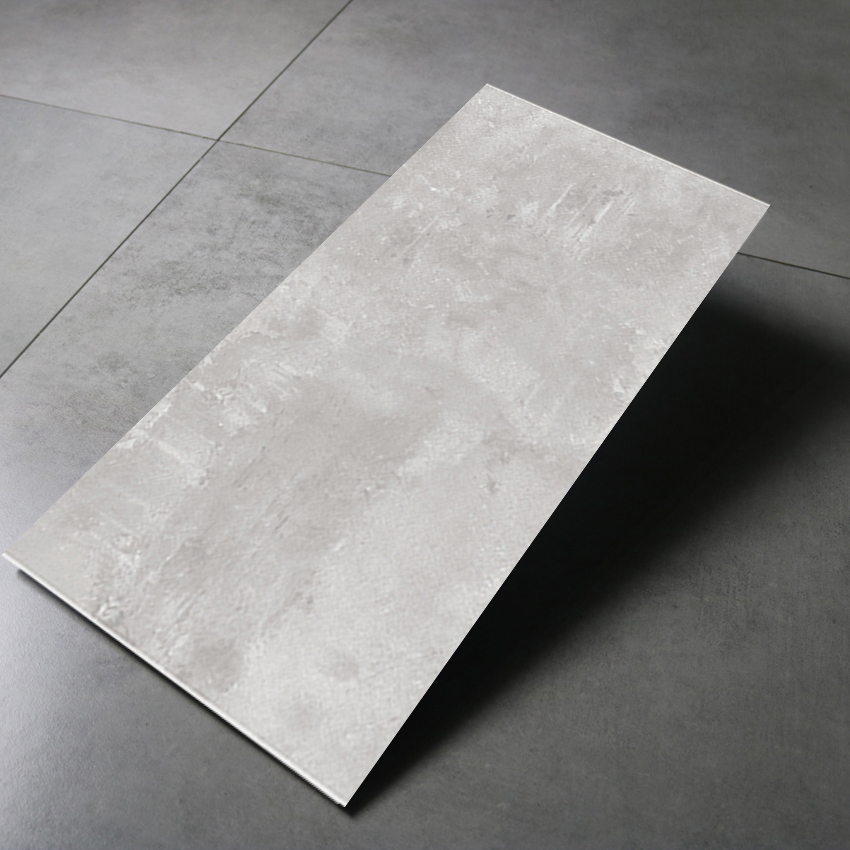 Gạch lát sàn tráng men chống nước màu xám 600x1200 