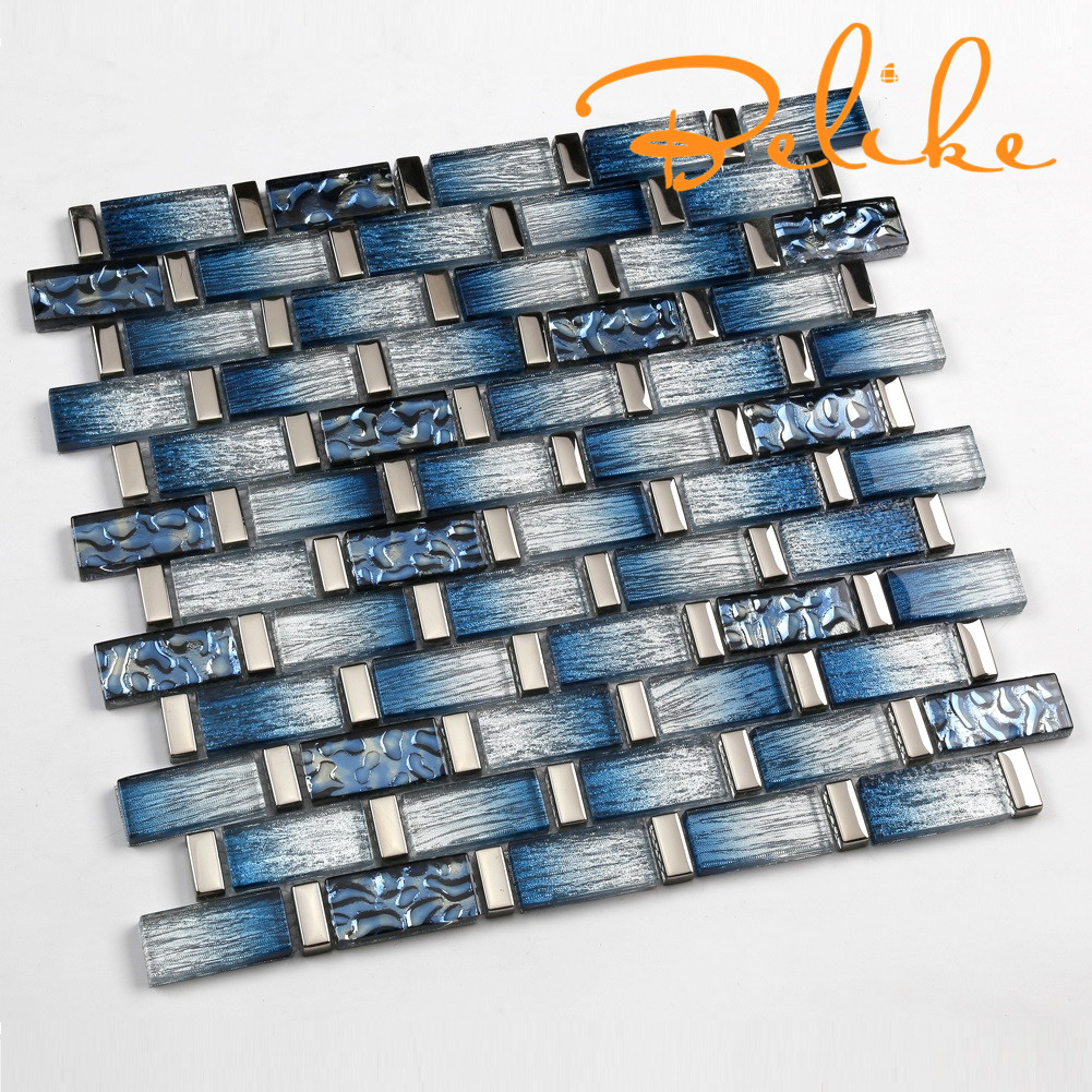 Gạch mosaic Màu Xanh Gradient Tactile BK-B939