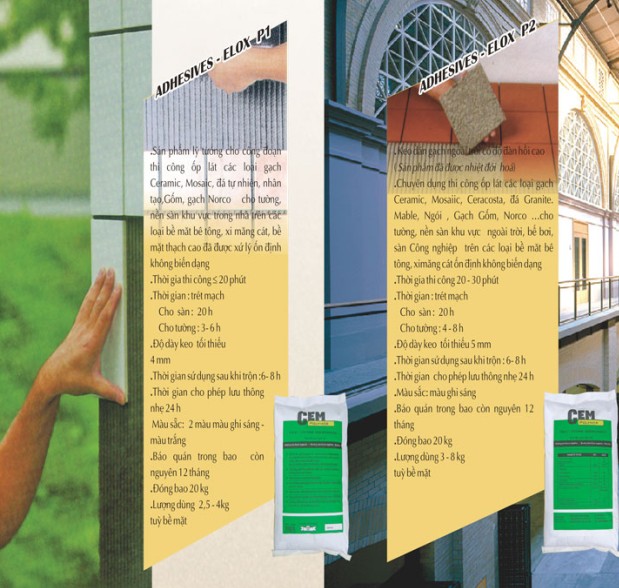 Keo dán gạch ELOX - P3