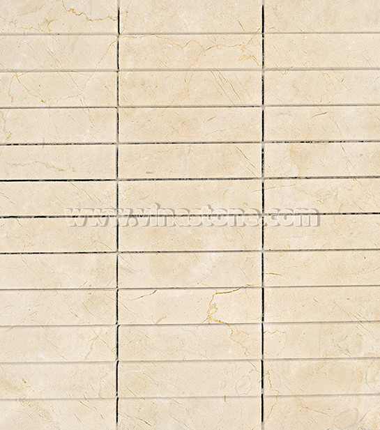 Cream marble stone mosaic tiles